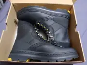 Dr Martens Coated Canvas Hi Top Iowa Black Iceberg ( Mens Size 10) Woman size 11