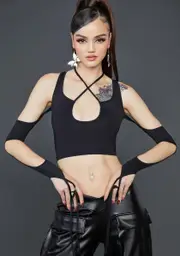 [Poster Grl] Night Game Over Halter Top