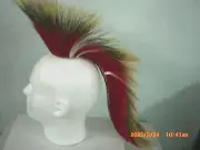 Porcupine Roach, Red 15 inch out with Stripes, Red with White Stripes Yarn Base