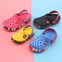 在飛比找Yahoo!奇摩拍賣優惠-Crocs 小童鞋 夏季兒童涼鞋 兒童夏日 防水 沙灘 樂高