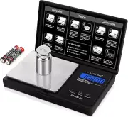 Digital Pocket Scale .01 Gram Accuracy, 200G Digital Gram Scales for Small Food,