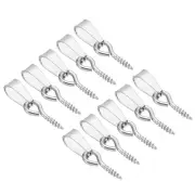 15 x 3 mm Screw Eye Pins Peg Bail, 10Pcs Cup Eyelet Screw Eye Pins, Silver