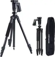 Merkury Innovations 360 Degree Trigger 54 inch Camera Camcorder Tripod & Bag NEW