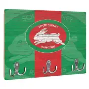 South Sydney Rabbitohs NRL Wall Key Rack Holder Christmas in July Sale