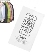 [Generic] Vacuum Bags Storage - Vacuum Seal Bags for Clothing Travel | Airtight Transparent Dust-Proof Portable Garment Packing for Travel Closet