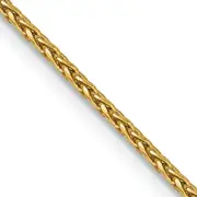 14K Yellow Gold 22 Inch 1.5mm Diamond-Cut Parisian Wheat With Lobster Clasp Chain