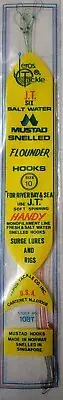 Mustad Snelled Size 10 Flounder Hooks 6 Hooks In Each Pack