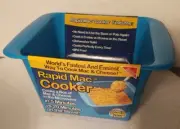 Rapid Mac Cooker Ramen Box Bowl Microwave Macaroni Noodles Cheese Rice