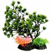 Aqua One A1-28385 Plastic Plant Ecoscape Med Umbrella Pine Green 23cm Aquarium