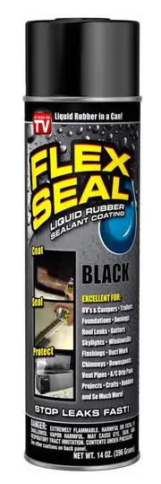 FLEX SEAL Spray Liquid Rubber BLACK 14oz 396gm FSR20