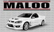 Holden Special Vehicles HSV VE Maloo Ute WHITE flag/banner 150cm x 90cm NEW