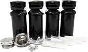 Black Full Set of Universal Brackets for Heated Towel RAIL Radiator Flat Or Curved With Plugs