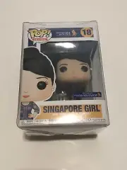 FUNKO POP! AD ICONS SINGAPORE GIRL 18 NEW WITH POP PROTECTOR IN HAND AIRLINES