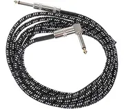 EXQUIMEUBLE 1Pc Guitar Audio Cable Adapter for Electric Bass High Fidelity Shielding Durable Instrument Cord with Strong Interference for Recording and Connecting to Mobile