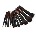 12 Pieces Mini Makeup Brush Set Portable Eye Shadows Blush Cosmetic Brush Fo