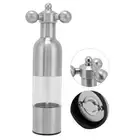 (Silver L)Mini Pepper Mill Stainless Steel Manual Salt Grinder Spice AU