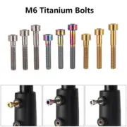 for MTB/BMX Fixing Stem Top Bicycle Headset M6 Titanium Bolts Bikes Fastening