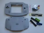 Nintendo Game boy Advance Shell gray nes Housing Replacement GBA IPS v2 trim
