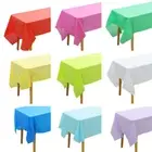 1pc Reusable Tablecloths 137x183cm BPA Free Plastic Dining Table Cover Cloth for