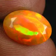2.52 ct Remarkable Oval (13 x 9 mm) Un-Heated Ethiopia Rainbow Opal Gemstone