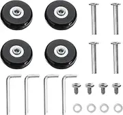 tunghey 4Pack Luggage Suitcase Replacement Wheels, Rubber Swivel Caster Wheels Bearings Repair Kits (45mm x 18mm)