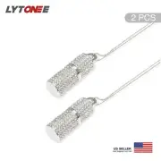 2-Pcs 8GB USB 2.0 Flash Drive, Crystal Thumb Drive Glitter Necklace Memory Stick