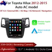 12.1" Tesla Style Android 13 Head Unit GPS auto car Carplay For Toyota Hilux