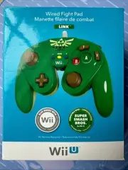 Link Zelda Green Controller Wired Fight Pad (Nintendo Wii U 2015) BRAND NEW!!