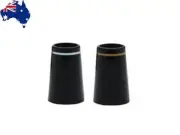 12pcs .355 Taper Tip Shaft Iron Ferrule Ferrules - Black w/ Silver or Gold Ring