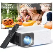 Mini Projector, 2.4G WiFi & Bluetooth 5.1, Supports 1080P, Portable, HDMI/USB/AV