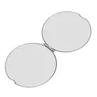 Pocket Mirror Portable Stainless Steel Compact Mirror Metal Handheld Drop Re STP
