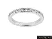0.40Ct Round Diamond Eternity Wedding Band Bridal Ring 14k White Gold FVS2