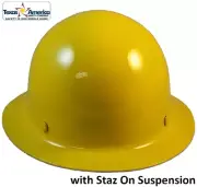 MSA Skullgard Full Brim Hard Hat With STAZ ON Suspension - Yellow