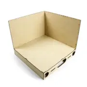 WWS Modular Base Board | Corner – Type-1 | Model Layout Diorama Display Mount