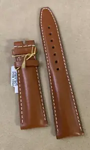 TAG Heuer Watch Strap Brown Matte Calf Leather 22 mm Padded Authentic Original