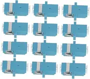 HOMOBABE 12Pcs Fiber Optic Couplers Flange Adapters for Fiber Optic Tools Low Insertion Loss Suitable for Data Transmission and Catv Smooth Opening for Quick Coupling and Disconnection