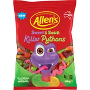 Allen's Sweet & Sour Killer Pythons Lollies 192g