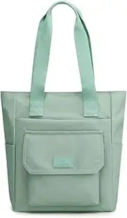 [CXSNB] Women's Handbags & Shoulder Bags Waterproof Nylon Tote Bag with Zippers Multi Pockets for Travel School Shopping