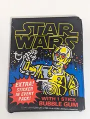 Star Wars Vintage 1977 Series 1 Sealed Wax Pack topps cards