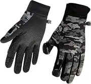 Ice Fishing Gloves | Winter Fleece Fingerless Hunting Gloves,Non-Slip Fishing Equipment, Touchscreen Cold Weather Warm Gloves for Ice Fishing, Photography, Hunting