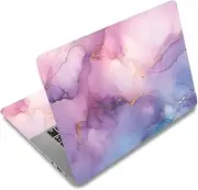 SUPERDANT Imitation Marble Laptop Skin Pinkish Purple Laptop Sticker PVC Computer Stickers Dustproof Waterproof Art Decal Protector 12" 13" 13.3" 14" 15" 15.4" 15.6" Notebook Art Decal Protector
