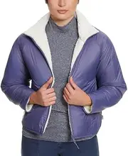 [Bass Outdoor] Women's Reversible Fleece Zip Jacket (Gardenia/Heron, Medium), Gardenia/Heron, Medium