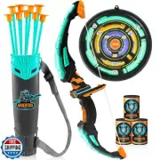 JOYIN Kids Bow and Arrow Set, LED Light Up Archery Toy Set with 9 Suction Cup