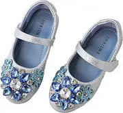 [Generic] owiluup Girls Dress Shoes Mary Jane Princess Hook and Loop Glitter Party Flats