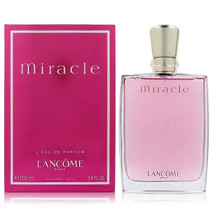 HUAHUA香水美妝 Lancome Miracle 蘭蔻真愛奇蹟女性淡香精 100ml【全新正品】