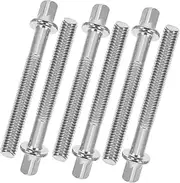 GOOHOCHY Drum Accessories 6pcs Drum Set Fastener Tension Screws Replacement Parts