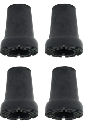 Pack of Four Shock Absorbing 19Mm Rubber Ferrules Tips for Walking Sticks