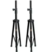 2 MRDJ SS350B Universal Folding Tripod PRO PA DJ Home Speaker Stand Mount Holder