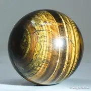 449g68mm Yellow Tiger Eye Sphere Large Crystal Ball Natural Quartz Healing Stone