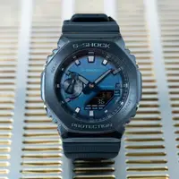 在飛比找momo購物網優惠-【CASIO 卡西歐】G-SHOCK 深海藍 金屬錶殼 八角